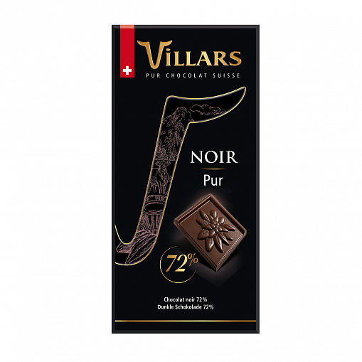 Шоколад "VILLARS" Горький 72% 100 гр.