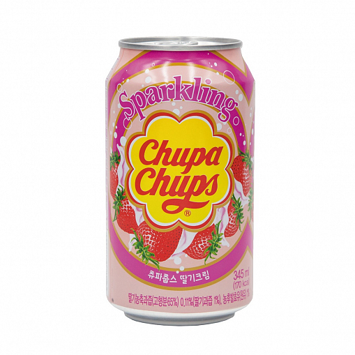Напиток "CHUPA CHUPS" Sparkling клубничный газ. 0,345 л. ж/б. _
