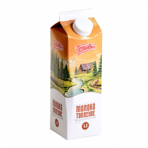 Молоко "ПЕРВЫЙ ВКУС" Топленое 4 % 0,5 л. т/пак
