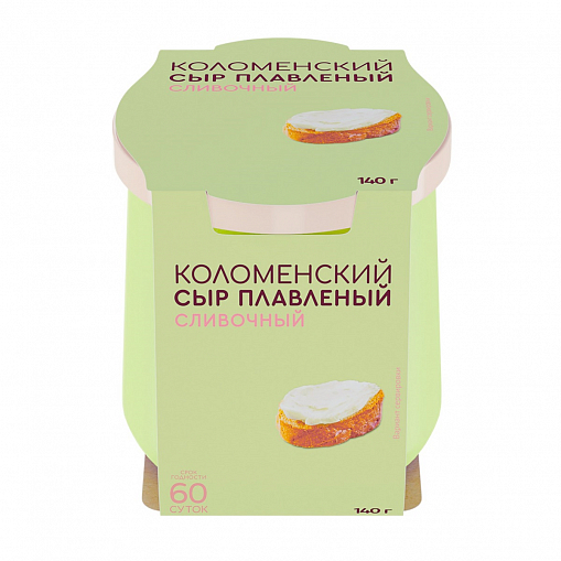 Сыр "КОЛОМЕНСКИЙ" плавленный Сливочный 50% 140 гр. уп.