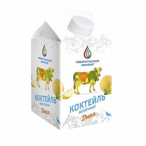 Коктейль "ЧЕБАРКУЛЬ" Молочный дыня 3,2% 500 гр. т/пак.