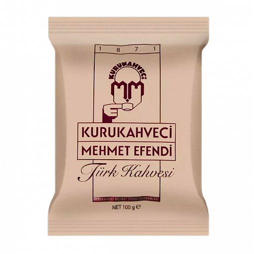 Кофе "KURUKAHVECI MEHMET EFENDI" Турецкий обж. мол. 100 гр. пак.