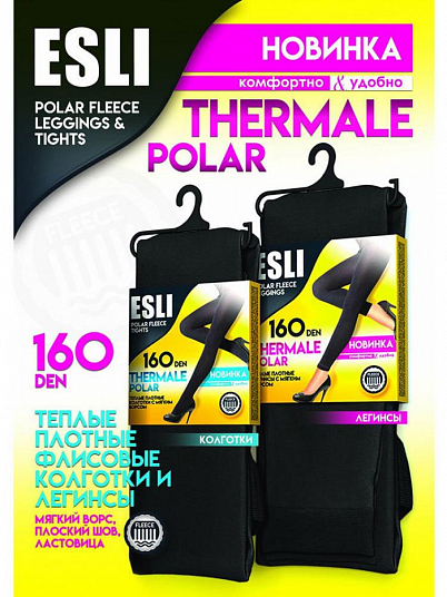 Колготки жен. "ESLI" Thermale Polar 160 den в асс. TY488