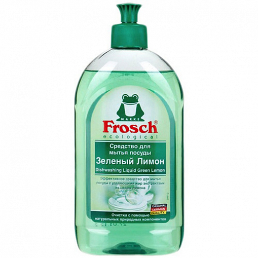 Ср-во д/мытья посуды "FROSCH" Лимон 500 мл. пл/б.
