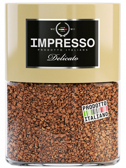 Кофе "IMPRESSO" Delicato раст. 100 гр. ст/б.