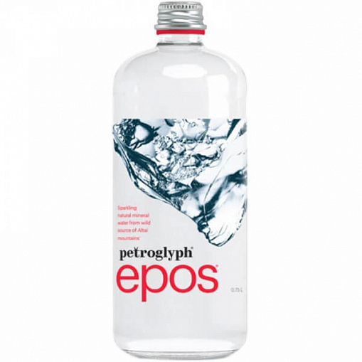 Вода минеральная "PETROGLYPH" Epos газ. 0,75 л. ст/б.