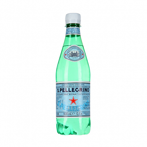 Вода питьевая "SAN PELLEGRINO" газ. 0,5 л. пл/б.