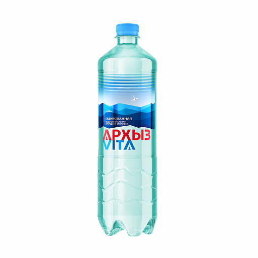 Вода минеральная "АРХЫЗ" газ. Vita 1 л. пл/б
