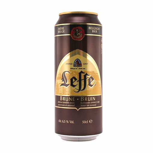 Пиво "ЛЕФФЕ" Brune темное 6,5% 0,5 л. ж/б.