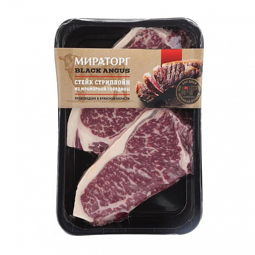 Стейк "МИРАТОРГ" Стриплойн из мрам. гов. охл. 640 гр. уп.