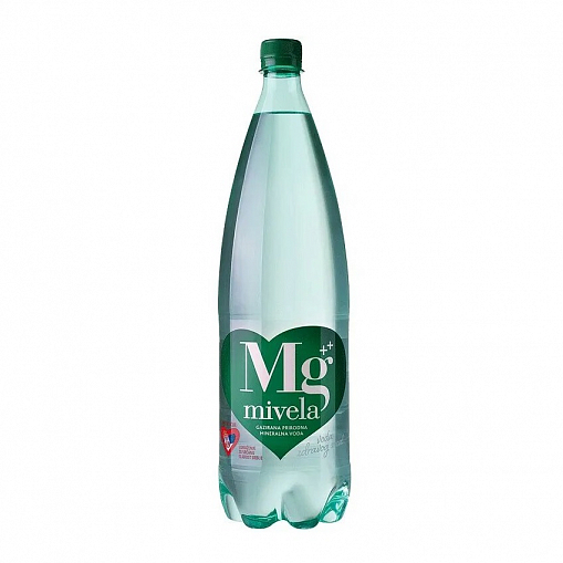 Вода лечебная "MIVELA Mg++" газ. Природная 1 л. пл/б