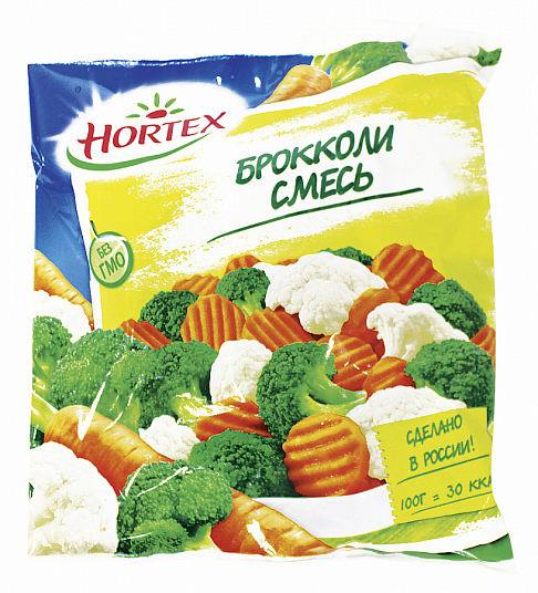 Смесь "HORTEX" овощная с брокколи 400 гр. пак.