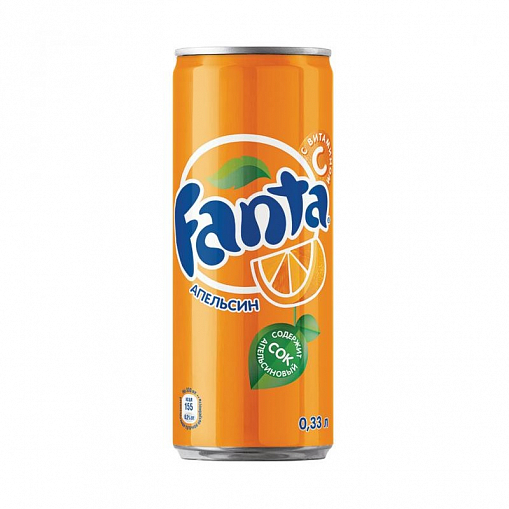 Напиток "FANTA" Апельсин сильн. газ. 0,33 л. ж/б. _