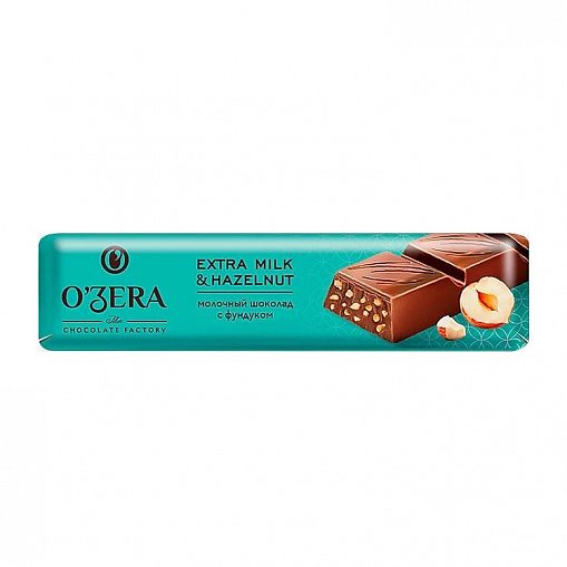 Шоколад "OZERA" Мол. с фундуком 45 гр.