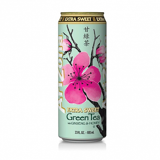 Чай холодный "AriZona" Extra Sweet Green Tea 0,680 л. ж/б. _