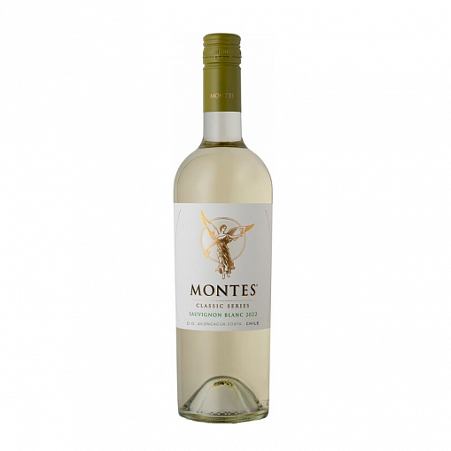 Вино Совиньон Блан "Монтес", бел. сух. 13,5% 0,75 л. ст/б.