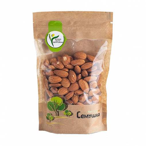 Миндаль "Семушка" очищ. жар. 150 гр. пак.