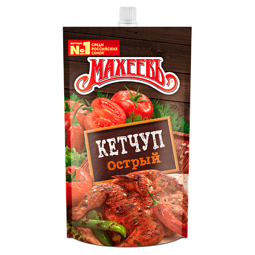Кетчуп "МАХЕЕВ" Острый   300 гр. д/пак.