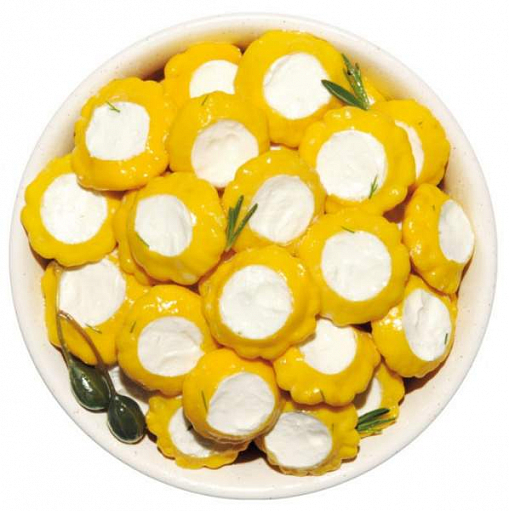 Патиссоны "GREKO" желтые фаршированные сыром Фета вес.