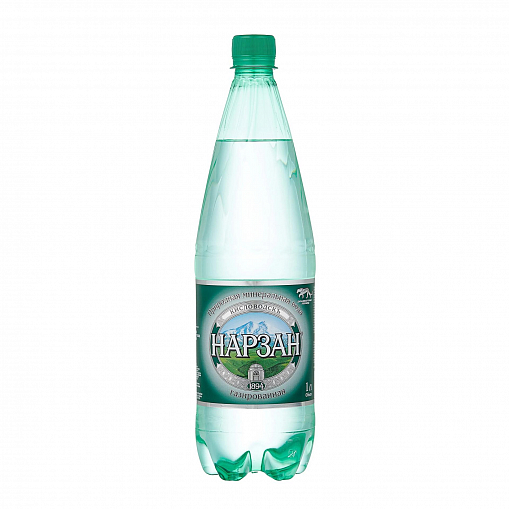 Вода  "НАРЗАН" газ. Серебро лечебная АО Нарзан г. Кисловодск 1 л. пл/б