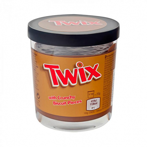 Паста "TWIX" с кусочками печенья 200 гр. ст/б.