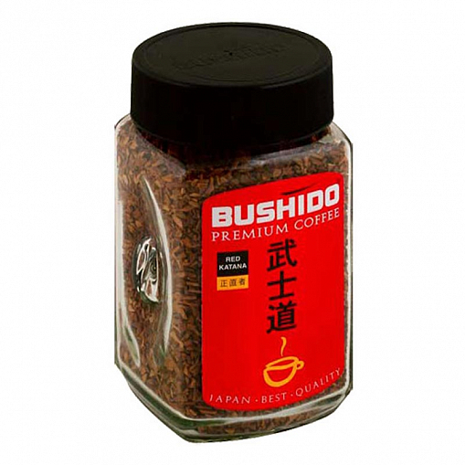Кофе "BUSHIDO" Red Katana раст. 100 гр. ст/б.