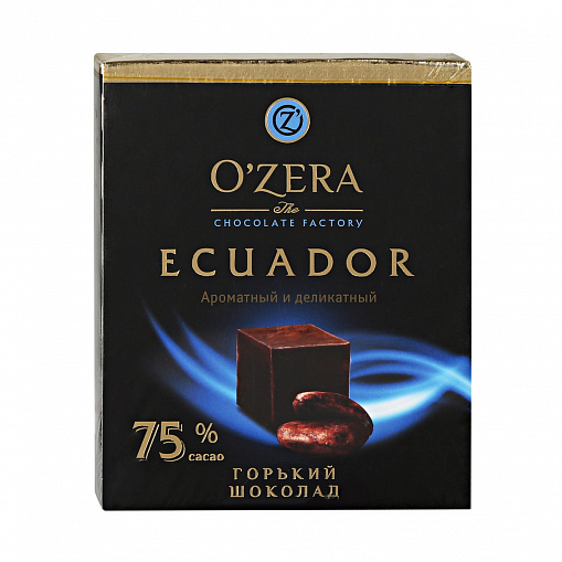 Шоколад "OZERA" Ecuador 75% 90 гр.