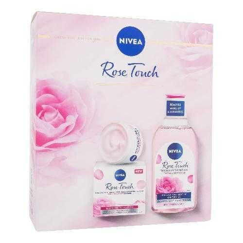 Nivea, Rose Touch, Denný pleťový krém,  denný pleťový gél-krém Rose Touch 50 ml + micelárna voda Rose Touch 400 ml