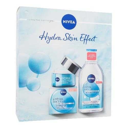 Nivea, Hydra Skin Effect, Dámsky pleťový gél,  denný pleťový gél Hydra Skin Effect 50 ml + micelárna voda Hydra Skin Effect 400 