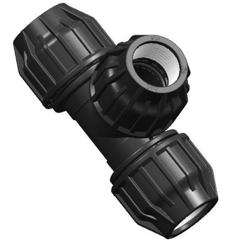 IRRIGATION COMPRESSION FITTINGS COMPRESSION PIPE TEE COUPLINGS (3WAY