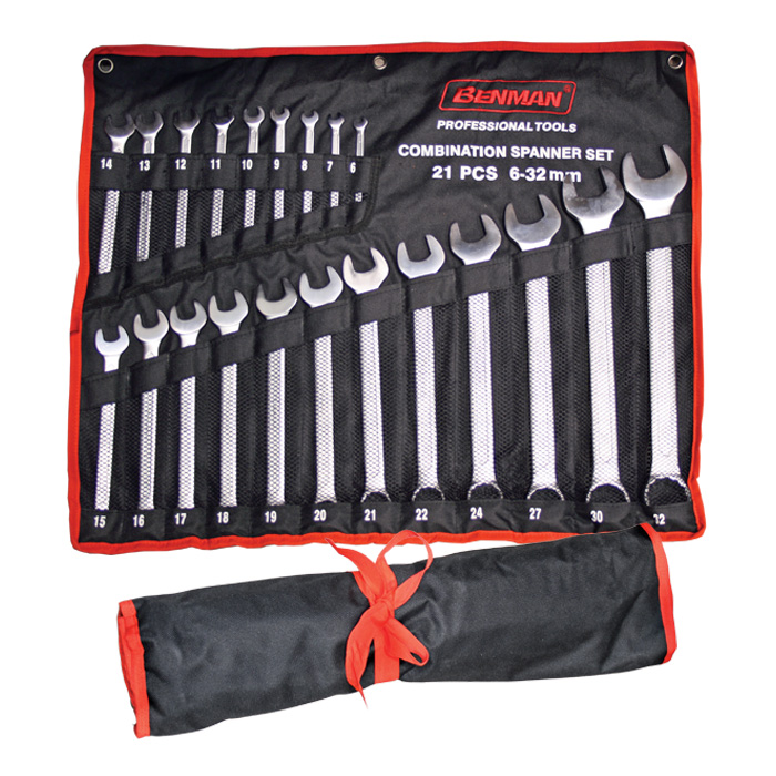 SPANNERS BENMAN COMBINATION SPANNER SET 8PCS DIN 3113 70142