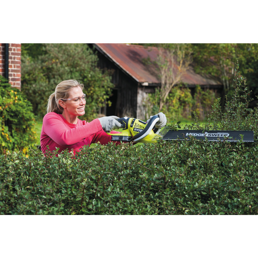 BATTERY POWERED HEDGE TRIMMERS RYOBI ONE CORDLESS HEDGE TRIMMER