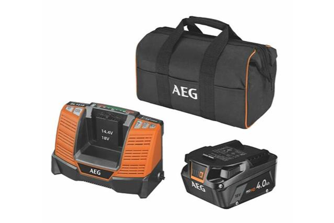 AEG BATTERIES CHARGERS AEG BATTERY AND CHARGER SET 18V 4.0AH HD L1840SHD