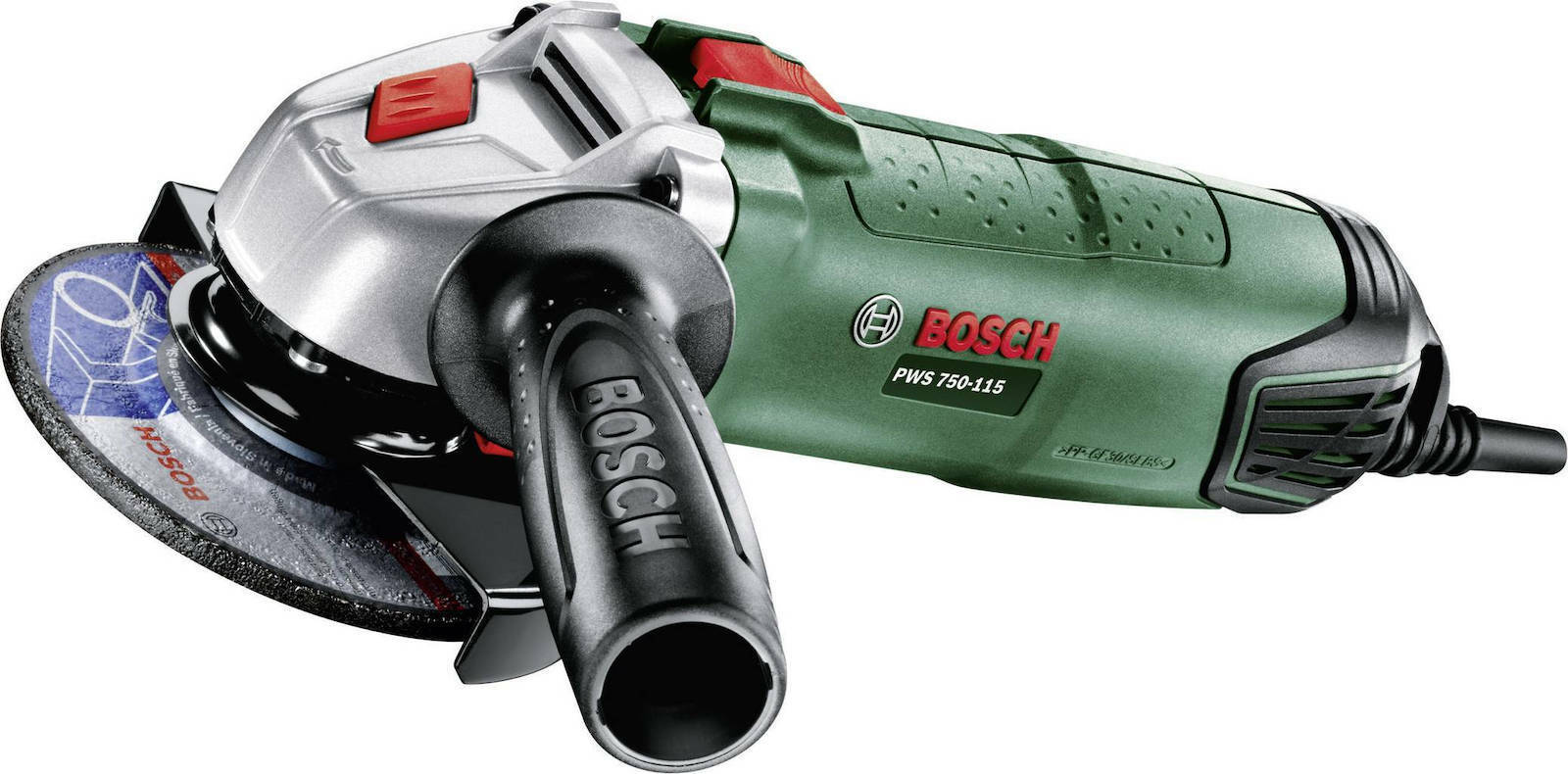 Bosch Home and Garden Angle Grinder PWS 750-115 (750 W, disc