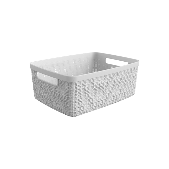 Curver Jute Plastic Bin - Dark Grey - M (Medium)