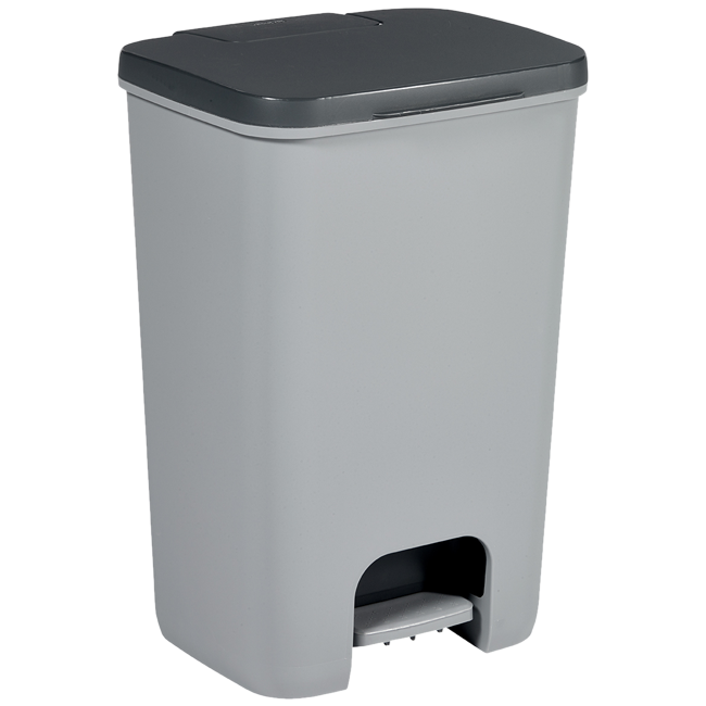 RUBBISH BINS RECYCLE BINS CURVER PEDAL ATLANTIC BIN M 20L GREY 626071