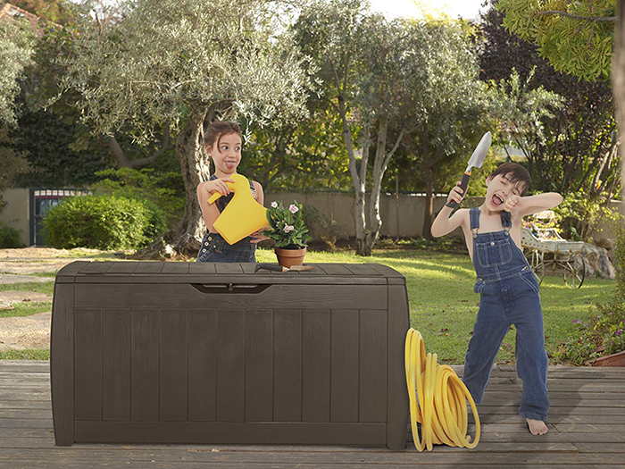 GARDEN STORAGE BOXES KETER HOLLYWOOD STORAGE BOX 270L POLYPROPYLENE