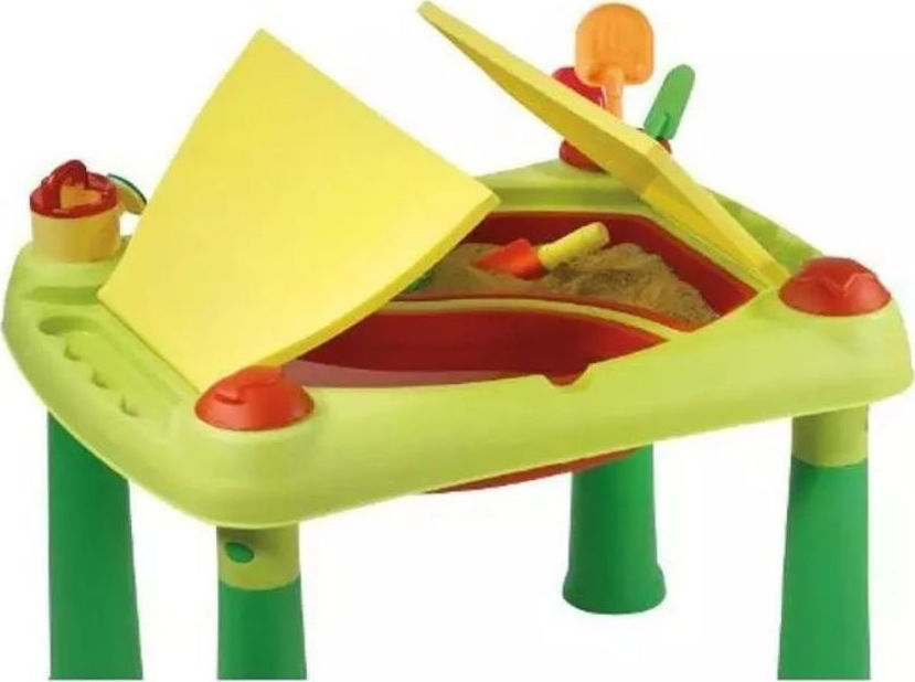 OUTDOOR PLAYGROUND TOYS KETER SAND AND WATER TABLE RESIN GREEN 613004