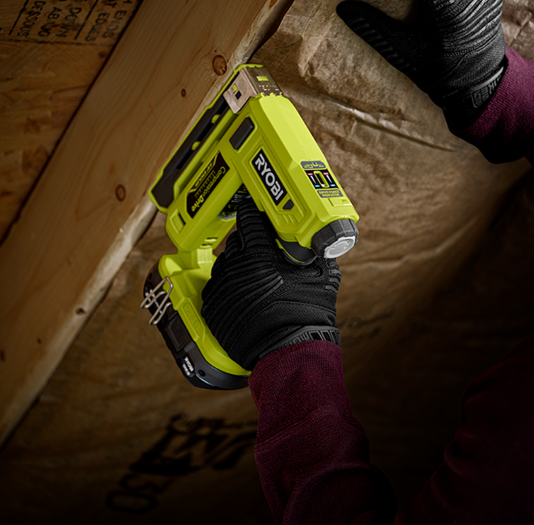 NAIL AND STAPLE GUNS RYOBI 18V ONE+ CORDLESS STAPLER R18ST500
