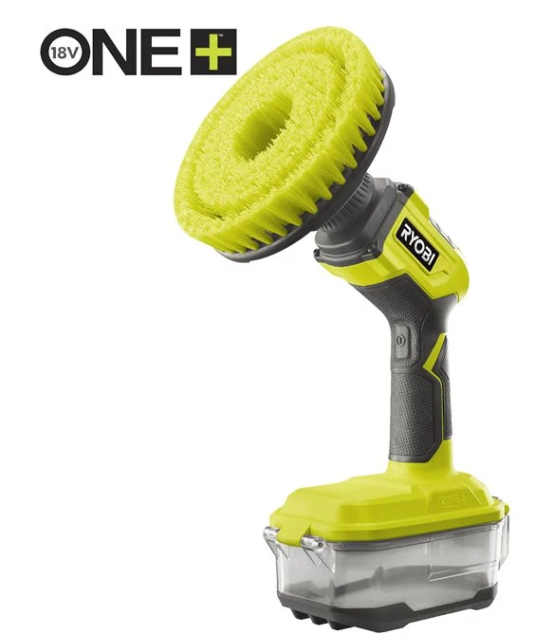 SCRUBBER MACHINES AND BRUSHES RYOBI ONE CORDLESS COMPACT POWER SCRUBBER 15CM R18CPS 0