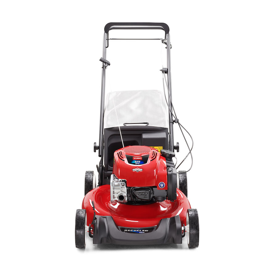 PETROL LAWN MOWERS TORO PETROL LAWN MOWER SELF PROPELLED WITH MULCH PLUG 163CC 53CM LM21750