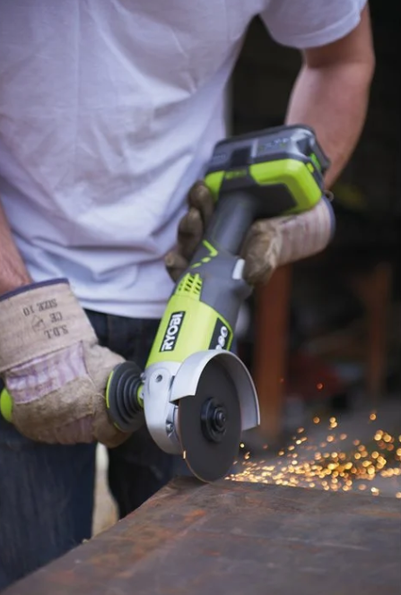 ANGLE GRINDERS: RYOBI ONE+ CORDLESS ANGLE GRINDER STARTER KIT 18V WITH ...