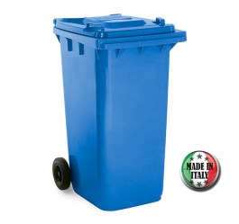 BLUE GARBAGE BIN (DUSTBIN) FOR PLASTIC RECYCLING 240L ITALY ΜΠΛΕ ΚΑΔΟΣ ΑΝΑΚΥΚΛΩΣΗΣ ΠΛΑΣΤΙΚΟΥ 240L ΙΤΑΛΙΚΟΣ