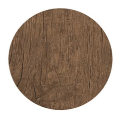 WERZALIT RUSTIC DARK OAK ROUND TABLE TOP D60CM WATERPROOF LAMINATE 06259 WERZALIT ΡΟΥΣΤΙΚ ΣΚΟΥΡΑ ΔΡΥΣ ΣΤΡΟΓΓΥΛΗ ΕΠΙΦΑΝΕΙΑ ΤΡΑΠΕΖΙΟΥ ΑΔΙΑΒΡΟΧΗ D60CM LAMINATE 06259