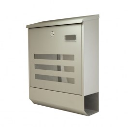 FF GROUP MAILBOX AND NEWSPAPER CASE SILVER 40267 FF GROUP ΓΡΑΜΜΑΤΟΚΙΒΩΤΙΑ ΜΕ ΘΗΚΗ ΕΦΗΜΕΡΙΔΑΣ ΑΣΗΜΙ 40267