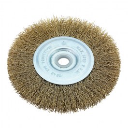BENMAN WIRE WHEEL BRUSH 125mm FOR BENCH GRINDER 74326  BENMAN ΣΤΡΟΓΓΥΛΗ ΣΥΡΜΑΤΟΒΟΥΡΤΣΑ ΓΙΑ ΤΡΙΒΕΙΑ ΠΑΓΚΟΥ 125mm  74326