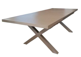 CALMA TABLE RECTANGLE EXTENDABLE 180+50CM WHITE ALUMINIUM 21765 CALMA ΤΡΑΠΕΖΙ ΚΗΠΟΥ ΟΡΘΟΓΩΝΙΟ ΕΠΕΚΤΕΙΝΟΜΕΝΟ ΜΕ ΛΕΥΚΟ ΑΛΟΥΜΙΝΙΟ 180+50CM 21765