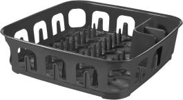 CURVER ESS DISH DRAINER SQUARE PLASTIC DARK GREY 626035 CURVER ΤΕΤΡΑΓΩΝΟΣ ΣΤΕΓΝΩΤΗΡΑΣ ΝΕΡΟΧΥΤΗ ΠΛΑΣΤΙΚΟΣ ΣΚΟΥΡΟ ΓΚΡΙ 626035