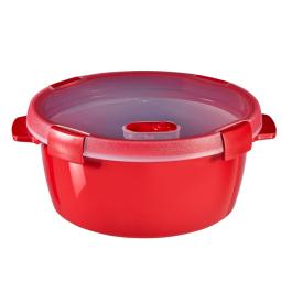 CURVER SMART MICROWAVE STEAMER 1.6L RED TRANSPARENT 626240 CURVER ΑΤΜΟΜΑΓΕΙΡΑΣ ΓΙΑ ΦΟΥΡΝΟ ΜΙΚΡΟΚΥΜΑΤΩΝ 1.6L ΚΟΚΚΙΝΟ ΔΙΑΦΑΝΟ 626240