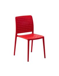 FAME-S OUTDOOR CHAIR RED POLYPROPYLENE 13925 FAME-S ΚΑΡΕΚΛΑ ΕΞΩΤΕΡΙΚΟΥ ΧΩΡΟΥ ΣΕ ΧΡΩΜΑ ΚΟΚΚΙΝΟ ΑΠΟ ΠΟΛΥΠΡΟΠΥΛΕΝΙΟ 13925